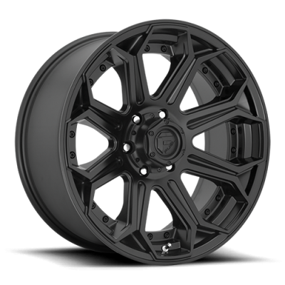 Aluminum Wheels 22X10 Siege D706 6 On 135 Matte Black 87.1 Bore -18 Offset Fuel Off Road Wheels