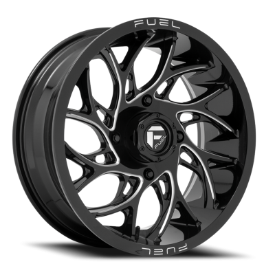 Aluminum Wheels 22X7 Runner UTV D741 4 On 137 Gloss Black Milled 110.2 Bore 0 Offset Fuel Off Road Wheels
