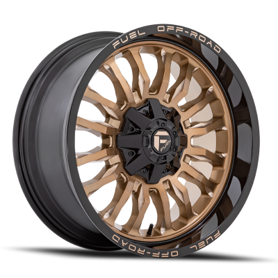 Aluminum Wheels 20X9 Arc D797 5 On 127/5 On 135 Platinum Bronze/Black Lip 87.1 Bore 1 Offset Fuel Off Road Wheels