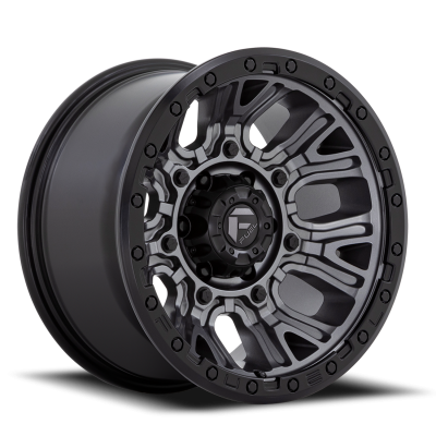 Aluminum Wheels 20X9 Traction D825 5 On 127 Gunmetal Gray/Black Ring 71.5 Bore 1 Offset Fuel Off Road Wheels