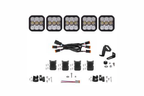 SS5 Sport Universal CrossLink 5-Pod Lightbar White Combo Diode Dynamics