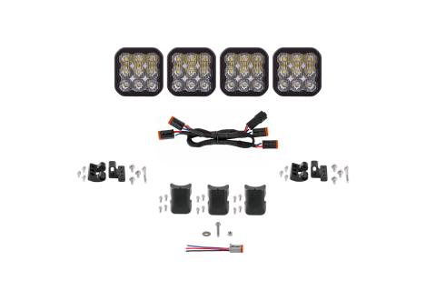 SS5 Sport Universal CrossLink 4-Pod Lightbar White Driving Diode Dynamics