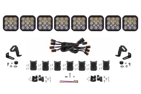 SS5 Sport Universal CrossLink 8-Pod Lightbar White Driving Diode Dynamics