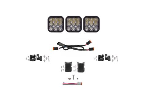SS5 Pro Universal CrossLink 3-Pod Lightbar White Driving Diode Dynamics
