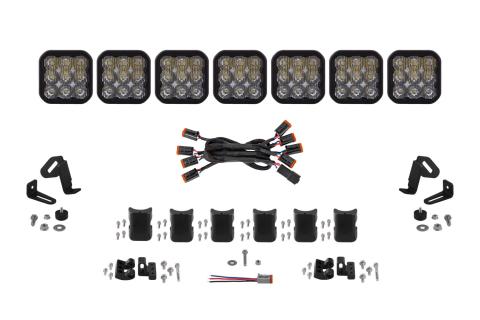 SS5 Pro Universal CrossLink 7-Pod Lightbar White Driving Diode Dynamics