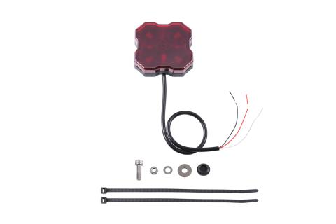 Stage Series Single-Color LED Rock Light, Red Bare Wire (one)