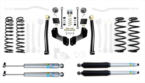 18-Present Jeep Wrangler JL 2.5 Inch Enforcer Overland 4XE Lift Stage 2 with Bilstein Shocks EVO Manufacturing