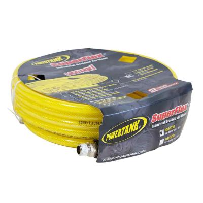 Air Hose 30 Foot Straight Ultraflex 1/4 Inch NPT Male Thread Yellow Power Tank