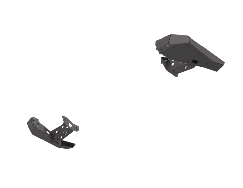 07-Up Jeep Wranger/Gladiator High Clearance Rear Bumper Corner Pods Raw Steel