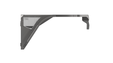 Aluminium Highline Front Fender 4 Inch Flare for Jeep YJ Motobilt