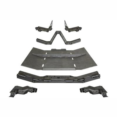 4 Link Suspension Bracket Kit With Skid Plate For 12-18 Jeep JKU Bare Steel Motobilt