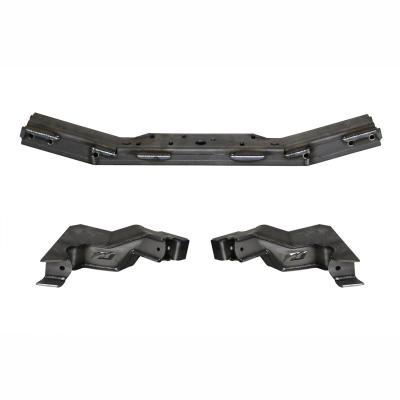 4 Link Front Suspension Brackets With Transmission Crossmember For 12-18 Jeep JKU Bare Steel Motobilt