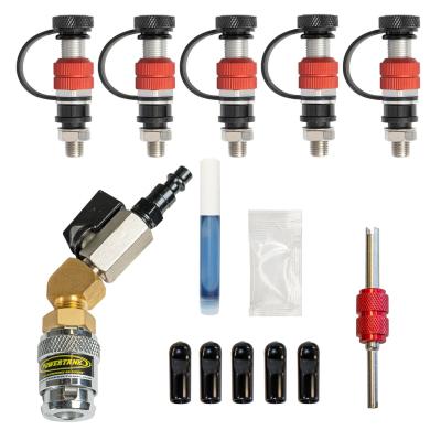 Monster Valve Flat2 - Dual Valve Stem Wheels - 5 Pack with Install Tools Power Tank