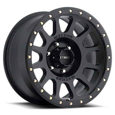 Aluminum Wheels 20x10 NV MR305 Bolt Pattern 6 On 135 Offset -18 Lip Size 2.05 Matte Black MB Method