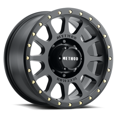 Aluminum Wheels 18x9 NV HD MR305 Bolt Pattern 8 On 165.1 Offset 18 Lip Size 1.38 Matte Black MB Method