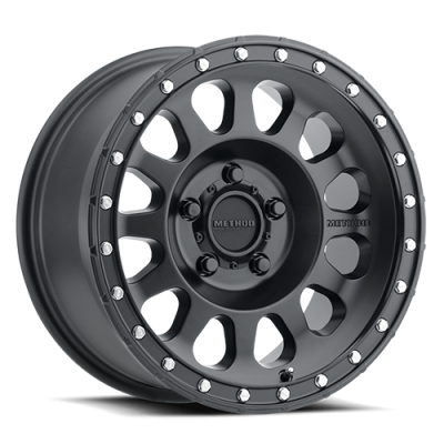 Aluminum Wheels 18x9 MR315 Bolt Pattern 5 On 150 Offset 18 Lip Size 1.65 Matte Black MB Method