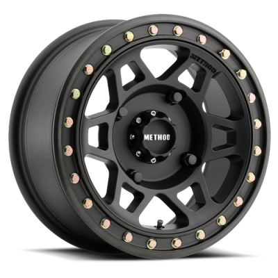 Aluminum Wheels 15x7 MR405 Beadlock UTV Bolt Pattern 4 On 156 Offset 13 Matte Black MB Method