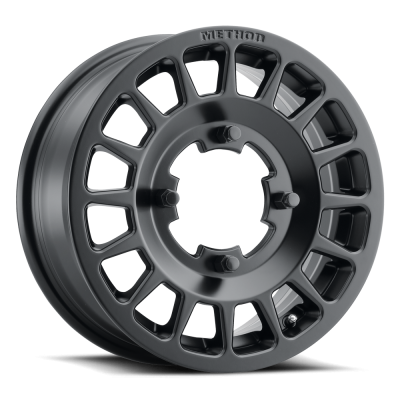 Aluminum Wheels 15x6 MR407 Bead Grip UTV Bolt Pattern 5 On 114.3 Offset 51 Lip Size 0 Matte Black MB Method