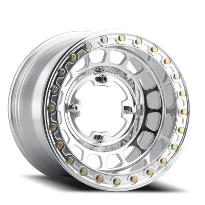 Aluminum Wheels 15x7 MR413 Beadlock UTV Bolt Pattern 5 On 114.3 Offset 38 Lip Size 0 Polished Method