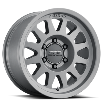 Aluminum Wheels 16x8 Bead Grip MR703 Bolt Pattern 6 On 139.7 Offset 0 Lip Size 1.22 Gloss Titanium SL Method