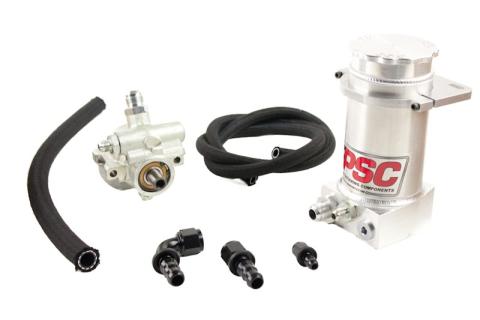 Power Steering Pump and Remote Reservoir Kit Type II TC Pump 6AN Press 10AN Feed