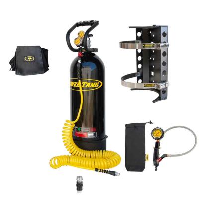 CO2 Tank 20 Lb Package B System 250 PSI Gloss Black Power Tank