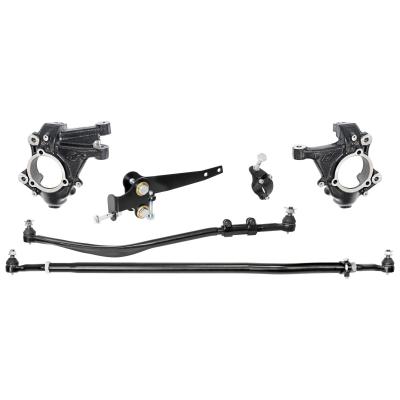 Currectlync JL/JT High Steer Kit for Stabilizer Shock Incl Knuckles Drag Link Tie Rod Trac Bar Reloc/Shock Mount Axle Shock Tie Rod Clamp