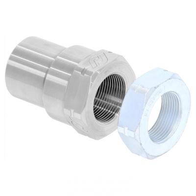 Threaded Bung With Jam Nut 1 1/2 Inch-12 LH Thread Set RockJock 4x4