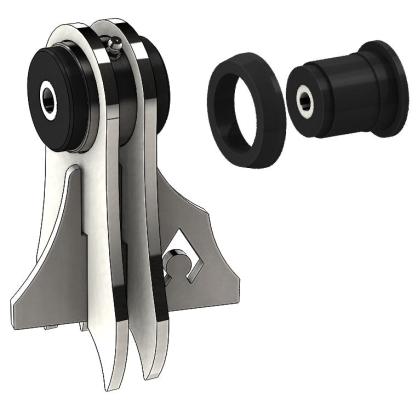 TJ Front Axle UCA Replacement - Daystar Bushings (Both Sides) Artec Industries