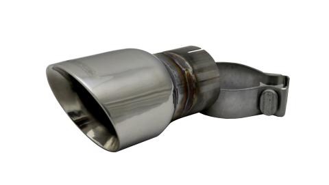 Single 3.5 Inch Polished Pro-Series Tip (Clamp Included) 2.5 Inch Inlet Universal Stainless Steel Corsa Performance