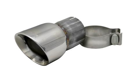 Single 3.5 Inch Polished Pro-Series Tip (Clamp Included) 2.75 Inlet Pipe Universal Stainless Steel Corsa Performance