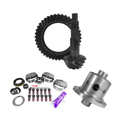 11.5 inch AAM 3.73 Rear Ring and Pinion Install Kit Positraction 4.375 inch OD Pinion Bearing Yukon Gear & Axle