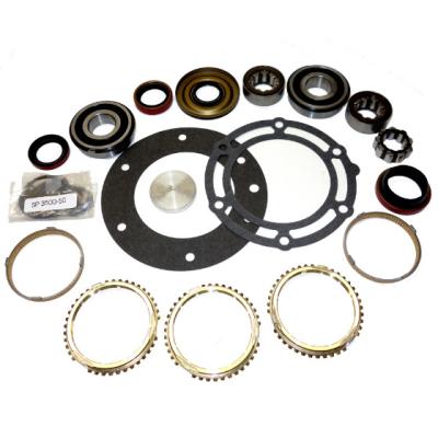NV3550 Transmission Bearing/Seal Kit w/Synchro Rings 00-01 Jeep Cherokee/Jeep Wrangler 5-Speed Manual Trans 0.9 Inch Input/Output Bearings USA Standard Gear