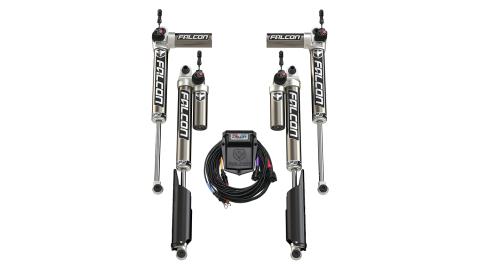 18-Up Jeep Wrangler JL 2 Door SP2 3.5 e-Adjust Piggyback Shock Kit 2-4.5 Inch Lift Falcon Shocks