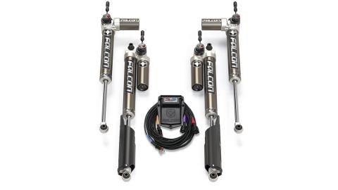 18-Up Jeep Wrangler JL EcoDiesel/4xe/392 SP2 3.5 e-Adjust Piggyback Shock Kit 2-4.5 Inch Lift Falcon Shocks