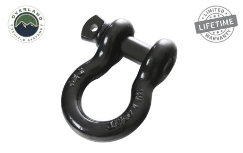 Recovery Shackle 19019901 3/4 4.75 Ton Black Overland Vehicle Systems