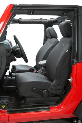 Jeep Wrangler Seat Covers For Jeep 2007-2012 Wrangler JK 4 Door Front Premium Vinyl Fabric Black Diamond Bestop