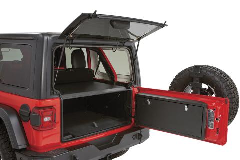 Tailgate Lockbox - 18-23 Wrangler JL Standard Panel Black Tuffy Security Products