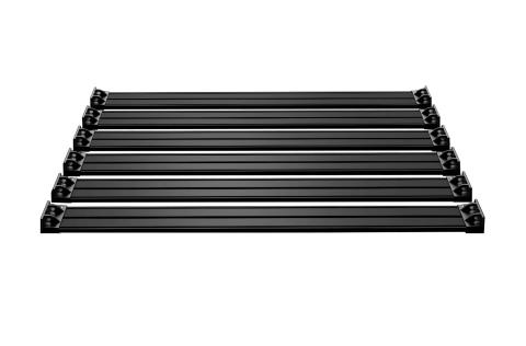 07-18 Wrangler JK 4 Door Nebo Roof Rack Cargo Slat Kit Black 6-Piece TeraFlex