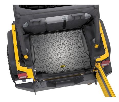 Rear Jeep Cargo Liner For Jeep 2011-2018 Wrangler JK Black Bestop