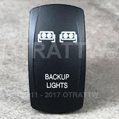 Switch, Rocker Back-Up LED Lights   