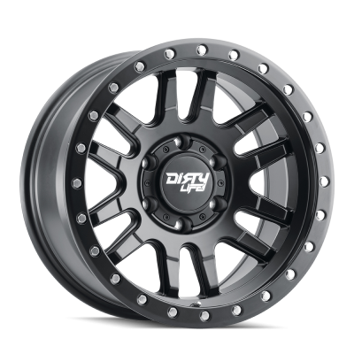 Dirty Life Race Wheels Canyon Pro 9309 Satin Black 17X9 5-127 -12Mm 71.5Mm