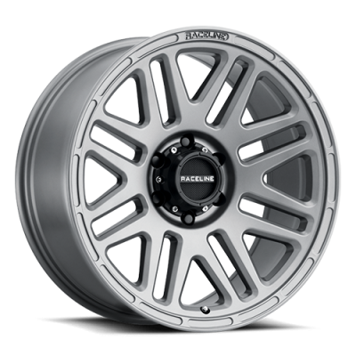 Aluminum Wheels 20x9 Outlander 944GS Greystone Gray -12 Offset 6 on 139.7 Bolt Pattern 106.1 Bore Raceline