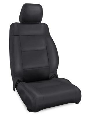 Front Seat Covers for 07-10 Jeep Wrangler JK 2 Door or 4 Door Pair All Black PRP Seats
