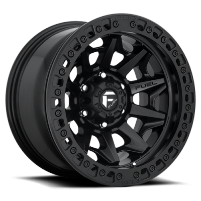 Aluminum Wheels 17X9 Covert Beadlock D114 5 On 127 Matte Black 71.5 Bore -15 Offset Multi Spoke Fuel Off Road Wheels