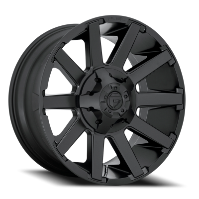 Aluminum Wheels 20X9 Contra D437 5 On 114.3/5 On 127 Matte Black 78.1 Bore 1 Offset 8 Spoke Fuel Off Road Wheels