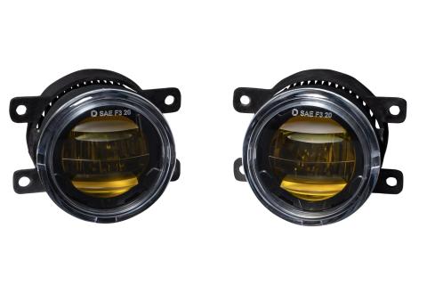Elite Series Type A Fog Lamps, Yellow Pair Diode Dynamics