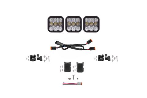 SS5 Sport Universal CrossLink 3-Pod Lightbar White Combo Diode Dynamics