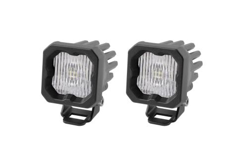 Stage Series C1 LED Pod White SAE Fog Standard ABL Pair Diode Dynamics
