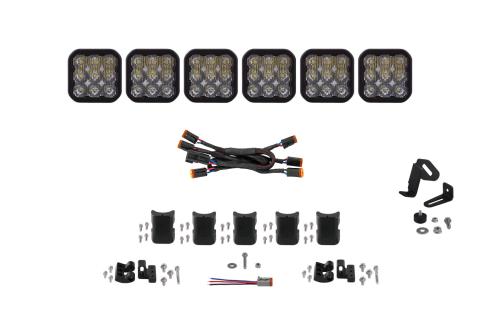 SS5 Pro Universal CrossLink 6-Pod Lightbar White Driving Diode Dynamics